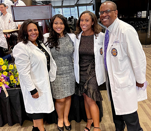 Drs. Angela McLean and Robert Maupin with students